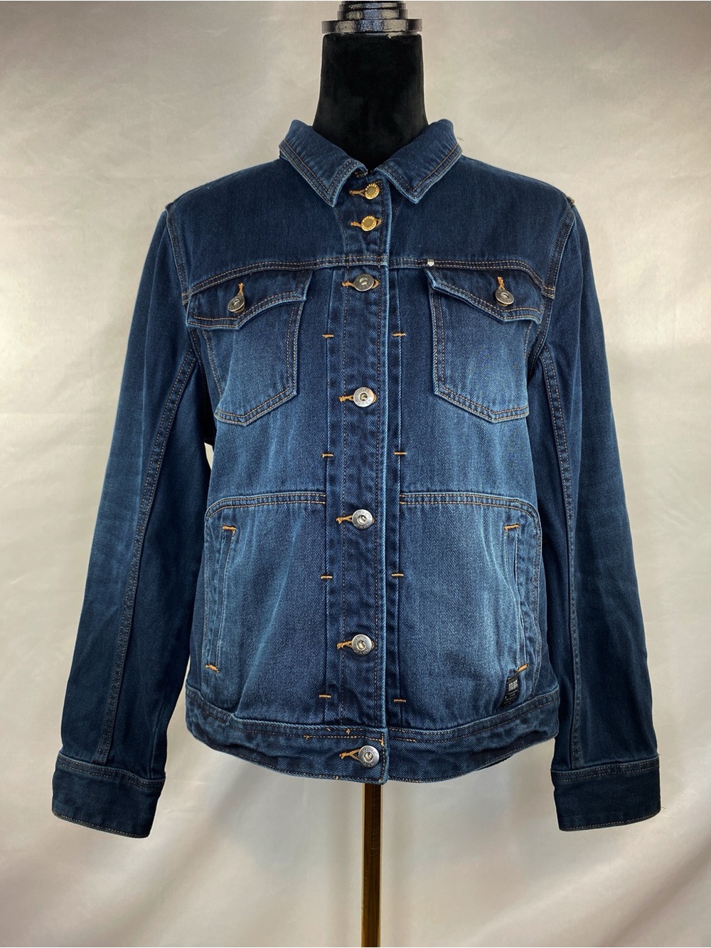 Harley-Davidson Dark Wash Classic Denim Jean Jacket Women’s XL